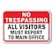 Signmission Safety Sign, 12 in Height, Aluminum, No Tres - No Tres All V A-1218 No Tres - No Tres All V - alternate 1